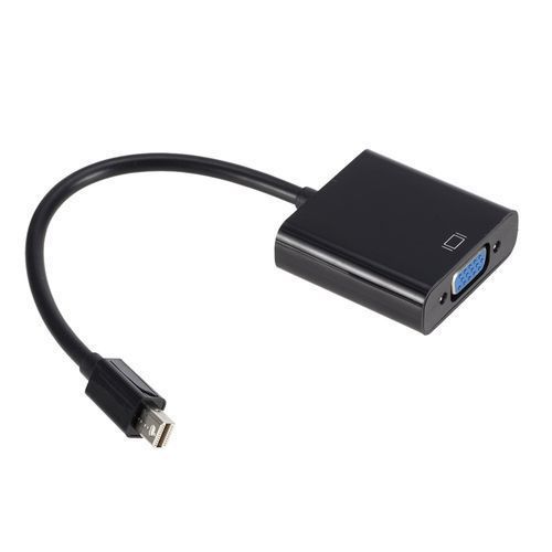 For MacBook Air Pro Mini Thunderbolt Mini DisplayPort Display Port Mini DP To VGA Cable Adapter 1080P for HDTV Monitor- White