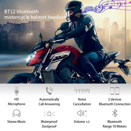 Motorcycle helmet headset Bluetooth 5.0 headphone wireless earphones motor headset bike earphone handsfree Stereo Earbud