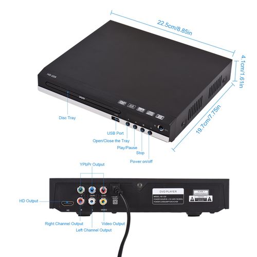 HD-229 Home DVD Player DVD CD Disc Player Digital