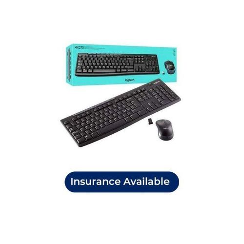 Logitech MK270 Wireless Keyboard and Mouse Combo - Black