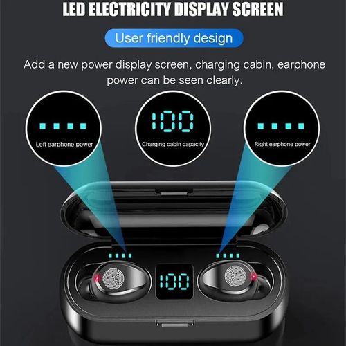 F9 Wireless Esports Earphones 5.1 Bluetooth Sports Music Earphones, Suitable For Xiaomi, Samsung, Huawei, Iphone, Oppo
