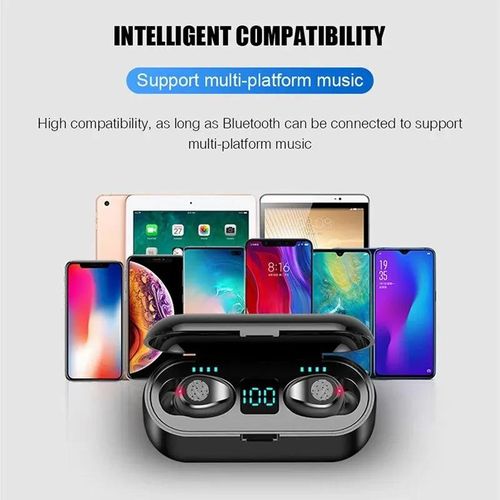 F9 Wireless Esports Earphones 5.1 Bluetooth Sports Music Earphones, Suitable For Xiaomi, Samsung, Huawei, Iphone, Oppo
