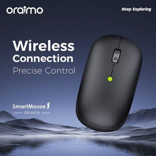 Oraimo SmartMouse Wireless Mouse F Precise Control Sleek Design, Black