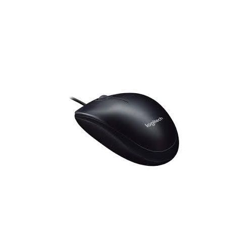 Logitech M90 Usb Wired Mouse Ergonomic Design-Black