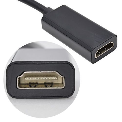 Displayport Dp to Hdmi Adapter Cable 1080P Black