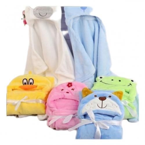 Soft Baby Towel With Hood- Multicolour