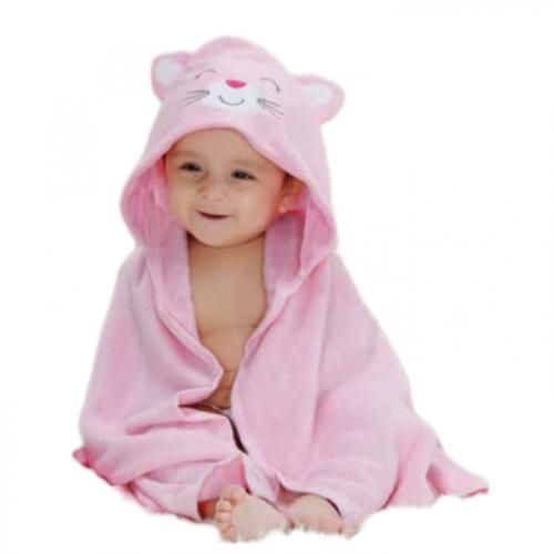 Soft Baby Towel With Hood- Multicolour
