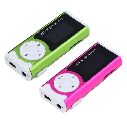 1.3 Inch LCD Screen Clip USB Mini Mp3 Music Player Support 16GB Micro SD-Card-Blue
