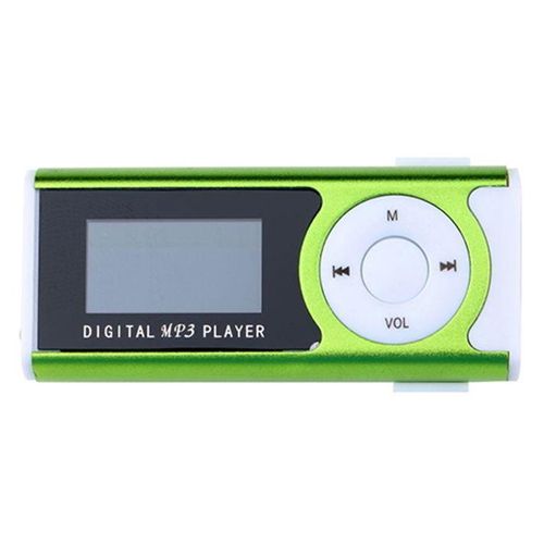 1.3 Inch LCD Screen Clip USB Mini Mp3 Music Player Support 16GB Micro SD-Card-Blue