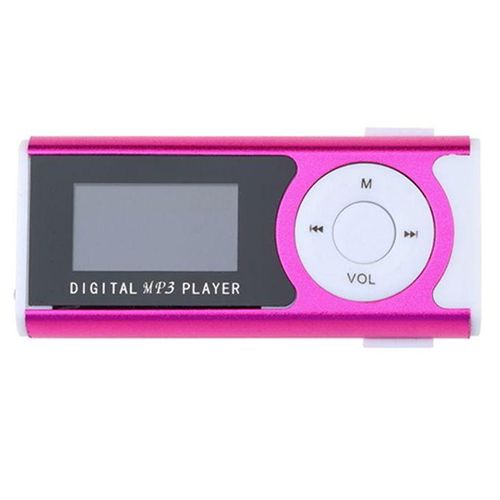 1.3 Inch LCD Screen Clip USB Mini Mp3 Music Player Support 16GB Micro SD-Card-Blue