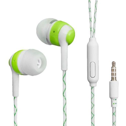 New Luminous Earphone With Microphone Glow In The Dark Headphones Earbuds Headset for Samsung Xiaomi,Green NO5119