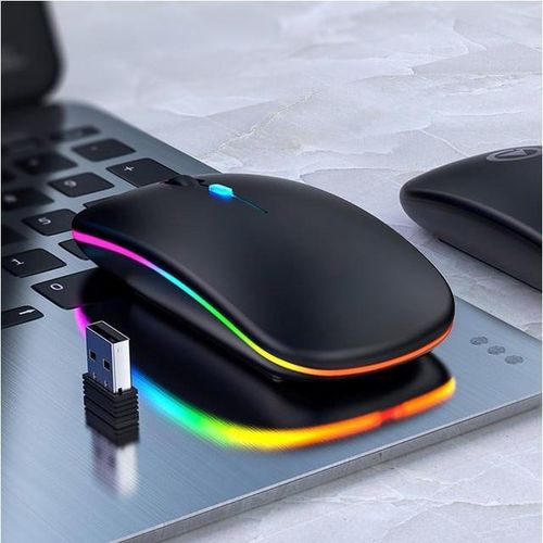 2.4G Mini Wireless Rechargeable LED RGB Optical Mouse