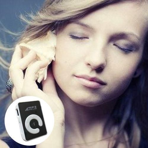 MT Portable Mini Clip USB MP3 Player Music Media Support Micro SD TF Card Hifiwhite