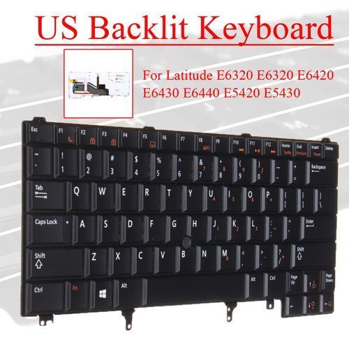 US backlit Keyboard For Dell Latitude E6320 E6320 E6420 E6430 E6440 E5420 E5430