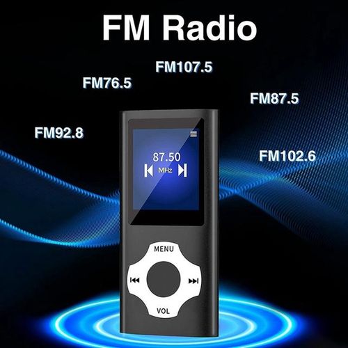 Mp3 Music Player With Bluetooth 5.0 Video/photo Viewer E-Book Player For Kids Blue
