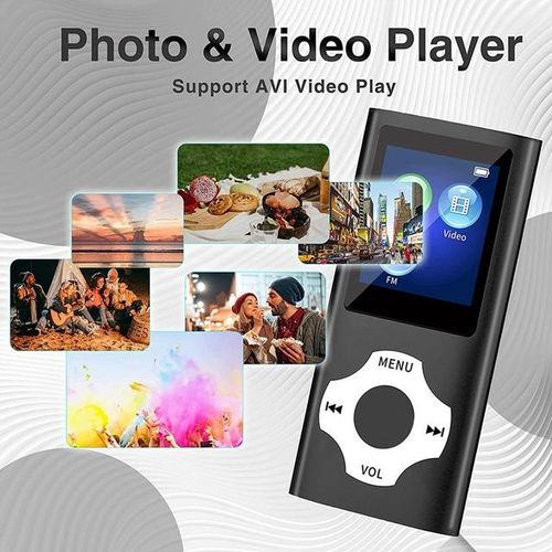 Mp3 Music Player With Bluetooth 5.0 Video/photo Viewer E-Book Player For Kids Blue