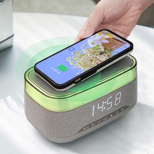 Portable Speaker Practical With Wireless Charger For Gray