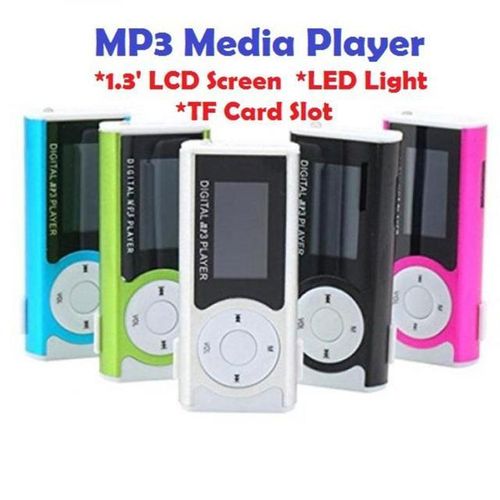Rechargeable Mp3 Lcd Screen Music Player With Headphones Led Light Support External Micro Tf Sd Card