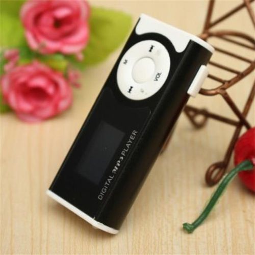 Rechargeable Mp3 Lcd Screen Music Player With Headphones Led Light Support External Micro Tf Sd Card