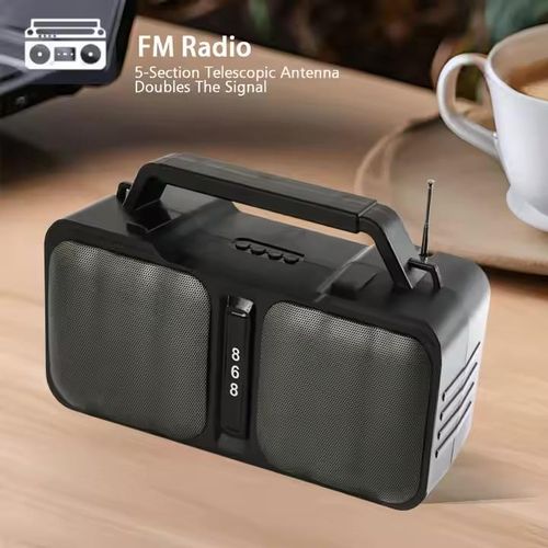 New Bluetooth Speaker Outdoor Portable Mobile Phone Holder FM Radio TF Card U Disk Multifunctional Speaker - multi-colour
