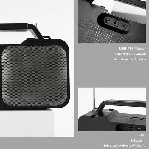 New Bluetooth Speaker Outdoor Portable Mobile Phone Holder FM Radio TF Card U Disk Multifunctional Speaker - multi-colour