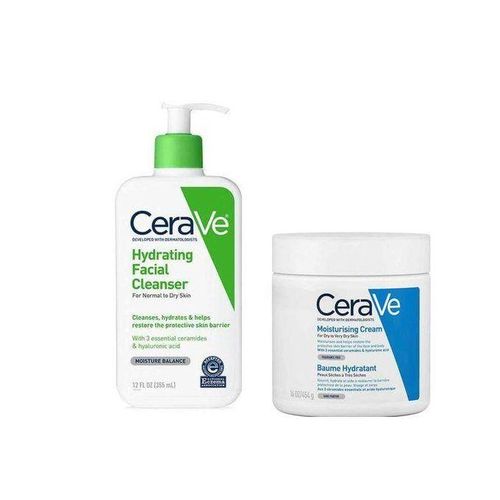 Cerave A Bundle Of Cream And Cleanser For Dry Skin