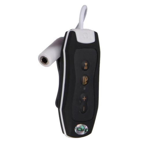 8gb Mp3 Player Swimming Underwater Diving Spa Fm Radio Waterproof Headphones Black