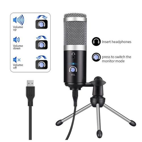USB Computer Microphone Youtube Podcast Recording