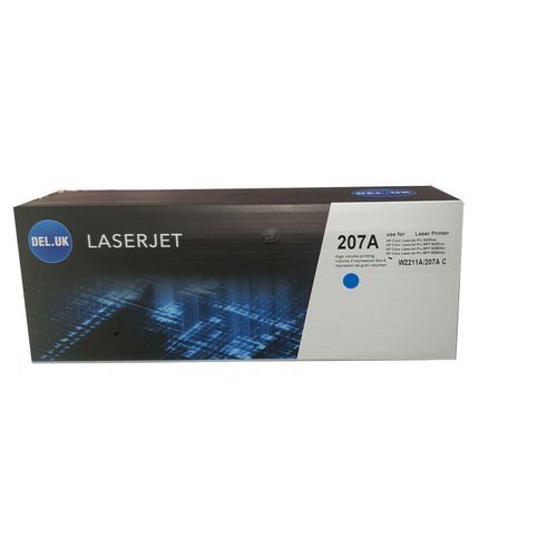 Del.uk 207A LaserJet Toner Cartridge (W2211A) -Cyan