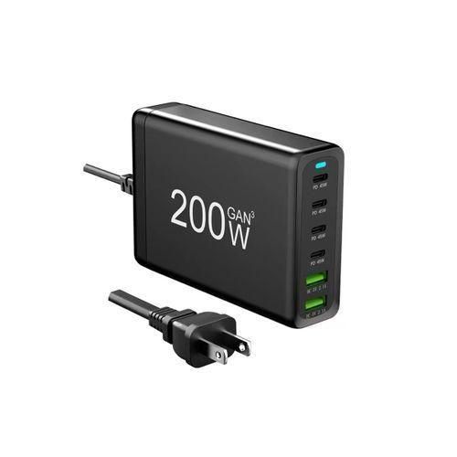 200W USB Type C Desktop Charger with ShortCircuit Protecti
