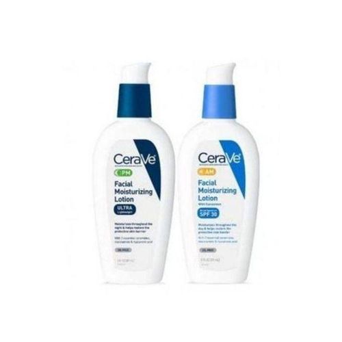 Cerave AM And PM SPF 30 Facial Moisturizing Lotion, 3oz Each