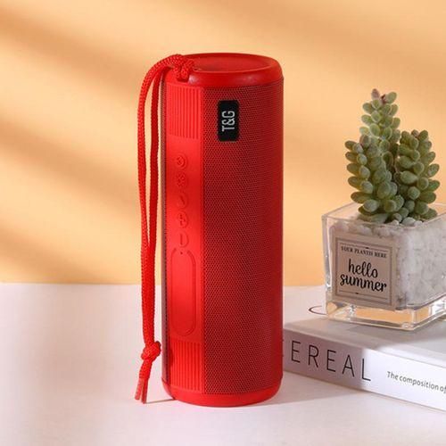 Portable Bluetooth BT Speaker with LED Flashlight Torch Bass Stereo Waterproof TF card Voice control TWS Subwoofer