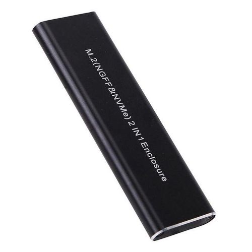 Generation M2 NVMe /SATA SSD Case 10Gbps HDD Box M2 NVME NGFF SSD to USB 31 Enclosure Dual Protocol Type-A to Type-C for M2 SSD