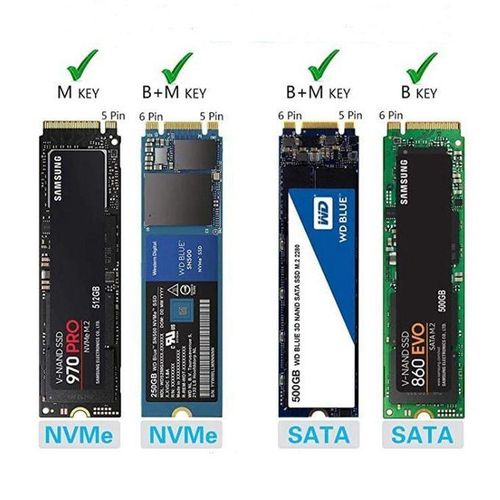 Generation M2 NVMe /SATA SSD Case 10Gbps HDD Box M2 NVME NGFF SSD to USB 31 Enclosure Dual Protocol Type-A to Type-C for M2 SSD