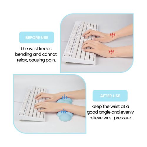 Cloud Keyboard Wrist Rest Soft Leather Memory Foam Wrist