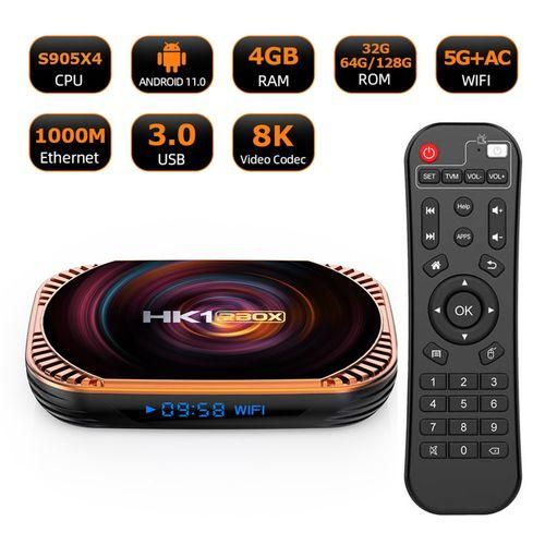 HK1 RBOX X4 Android 11.0 Smart TV Box UHD 4K Media Player