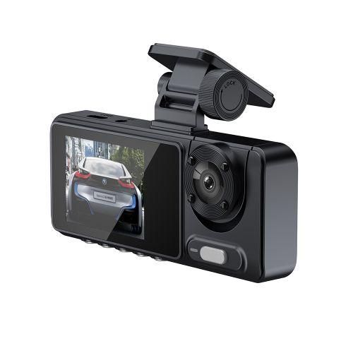 3 Cameras Dash Cam MultiLanguage Clear Car Rearview Mirror
