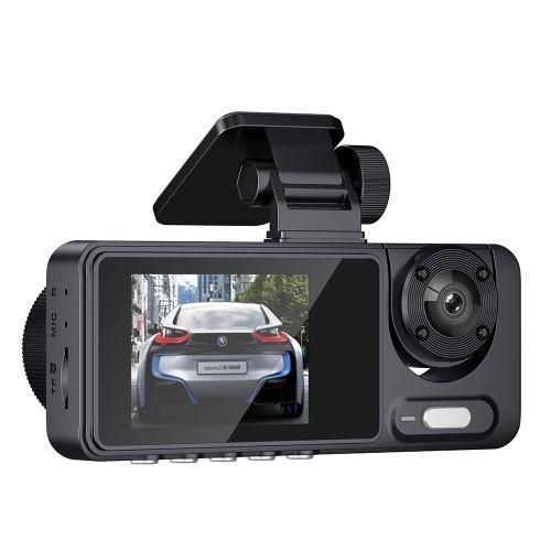 3 Cameras Dash Cam MultiLanguage Clear Car Rearview Mirror