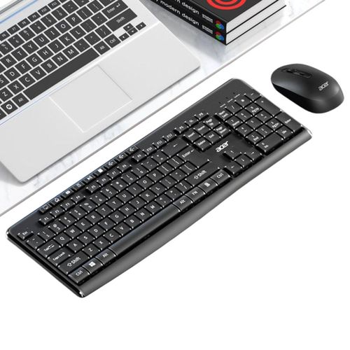 Acer OAK110 Wireless Keyboard and Mouse Combo Quiet Typing Durable Design 1600 DPI Mouse