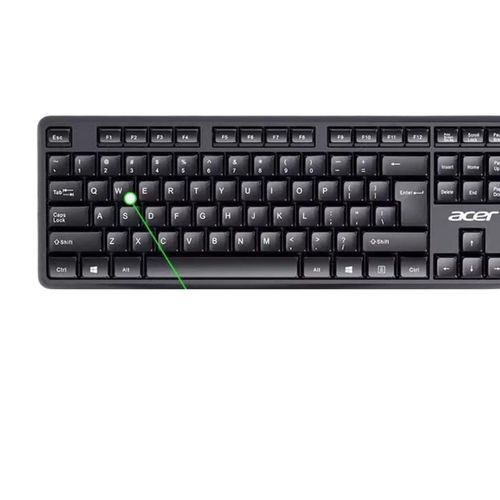 Acer OAK110 Wireless Keyboard and Mouse Combo Quiet Typing Durable Design 1600 DPI Mouse
