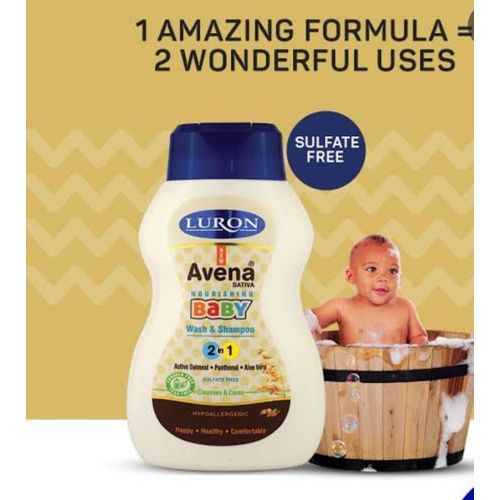 Luron Avena Sativa Nourishing Baby Wash & Shampoo 240ml