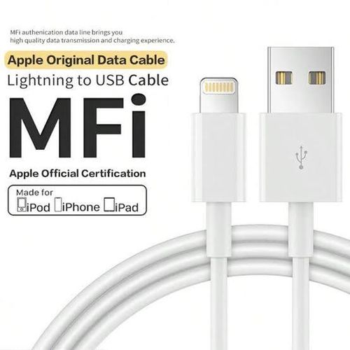 Iphone Lightning USB Data And Charging Cable For All Apple Products -White