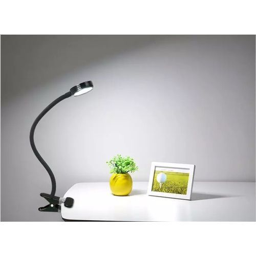 Study Table Clamp Lamp Rotatable Led Desk Usb Light For Home, Office, Study - White