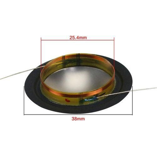 25.4mm Imported Metal Titanium Film  Silk Side Diaphragm 25 Core Tweeter Voice Coil Speaker Repair Film 8 OHM 1 Pairs