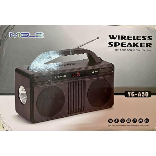 Musyl YG-A50 Wireless Bluetooth V5.0 Portable Speaker / Solar Rechargeable / Torch Light / FM Radio / USB - multicolour