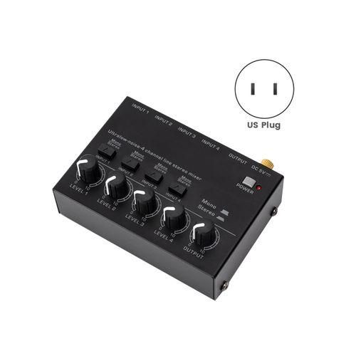 Mini Stereo Mixer MAX400 Ultralow Noise 4 Channels Mixers