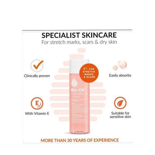 Argania Bio Oil Bio-Oil,Skincare Oil - Improve The Appearance Of Scars, Stretch Marks And Skin Tone, 125ml (UK Origin)