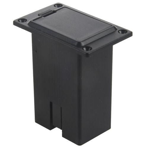 6pcs Black 9v Battery Holdercasebox Compartment Cover Case Guitarbass Pickup