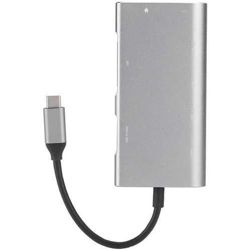 Usb Type C 8 In 1 Multi Function Hub - Gray