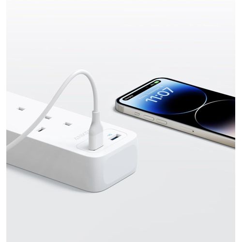 Anker PowerExtend 322 Power Surge Extension 4 in 1 With 2 USB Ports- White